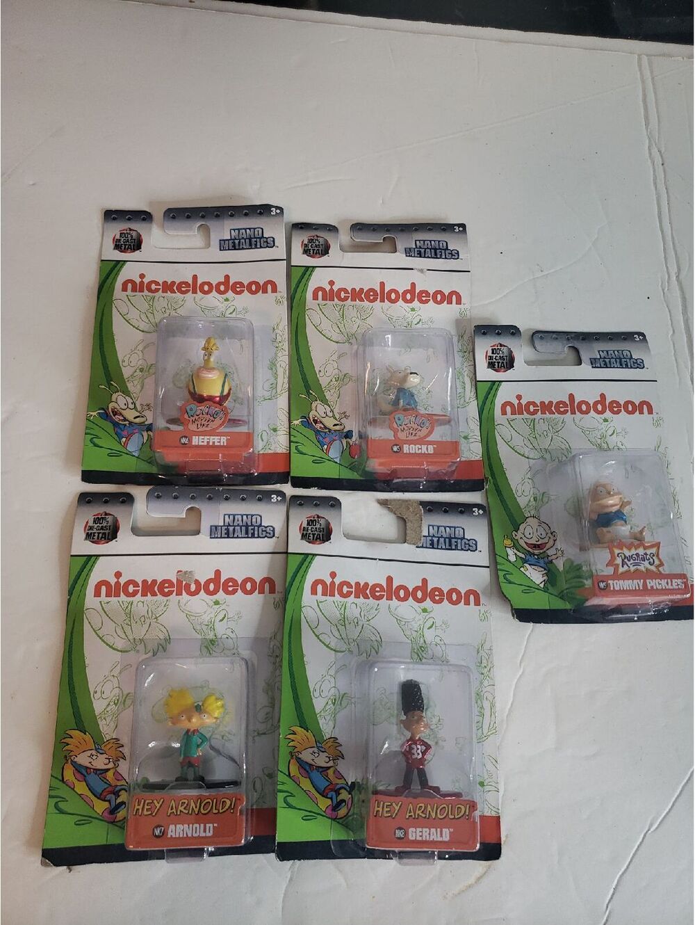 Nickelodeon Die-Cast Metal Figurines x5 Nano Metalfigs